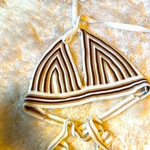 knitted Bikini strap self made